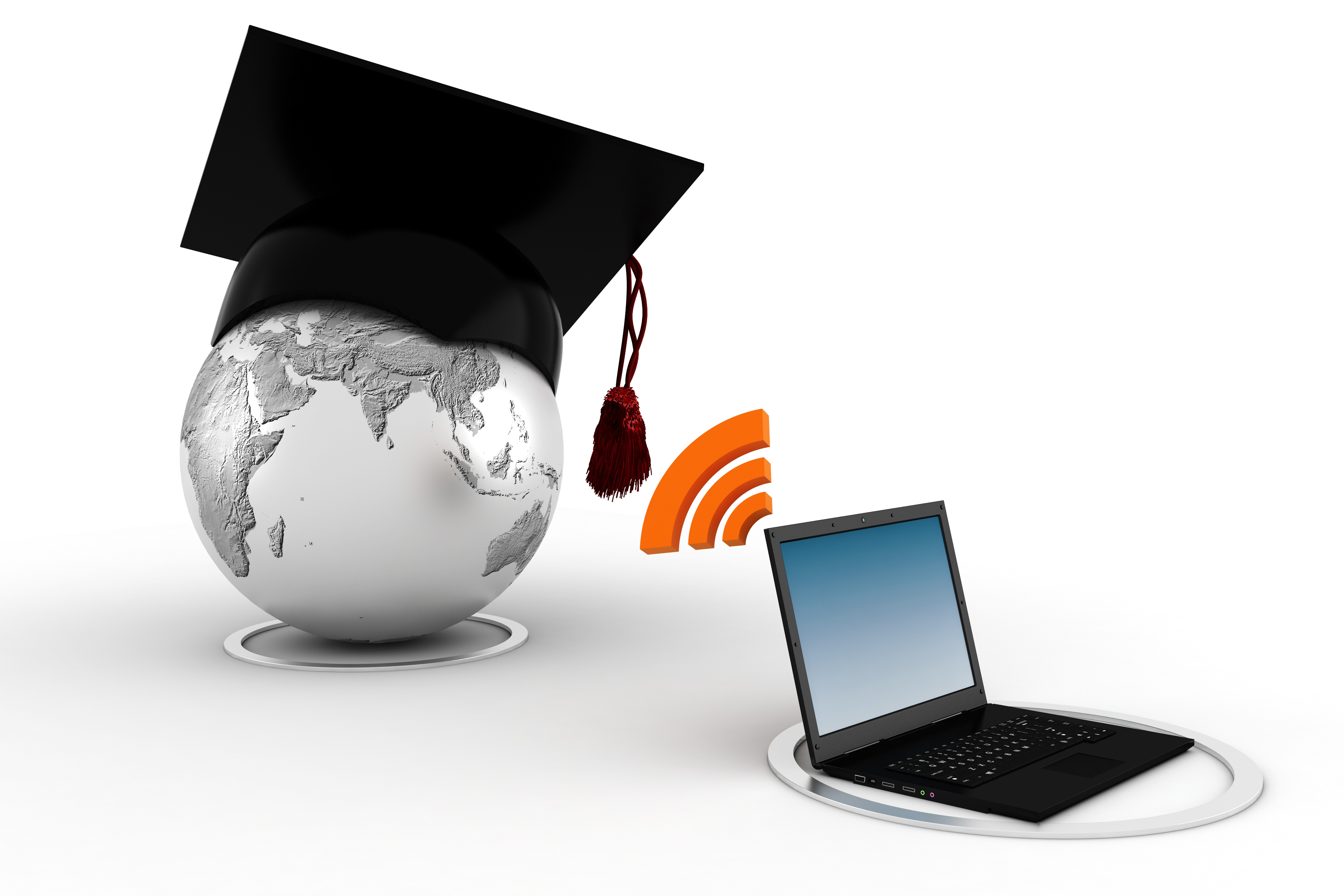 3d e-learning concept
